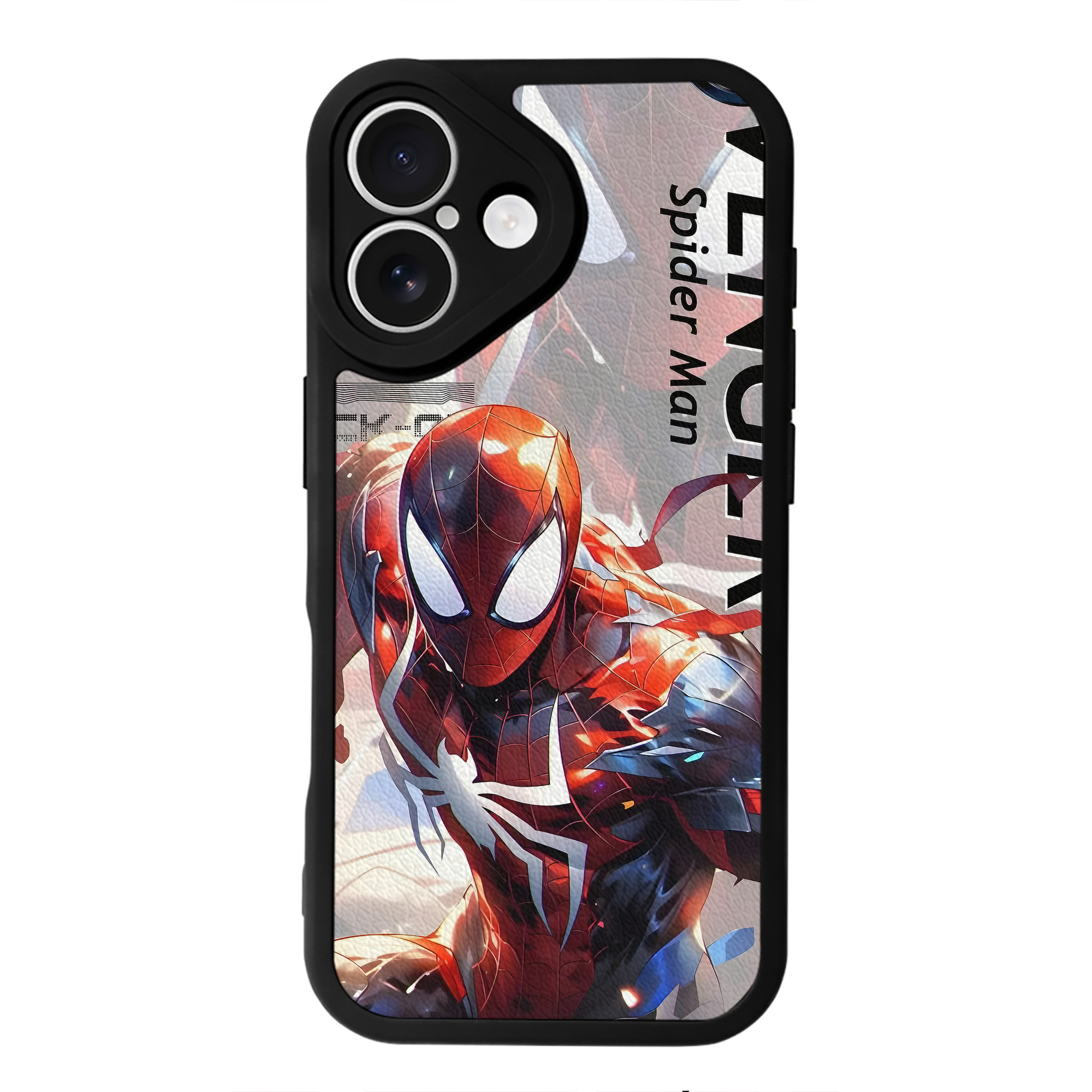 （画像用） アベンジャーズ The Avengers 【iPhone 16シリーズ対応】シリコンスマホケース（レザー調） 材質：シリコン